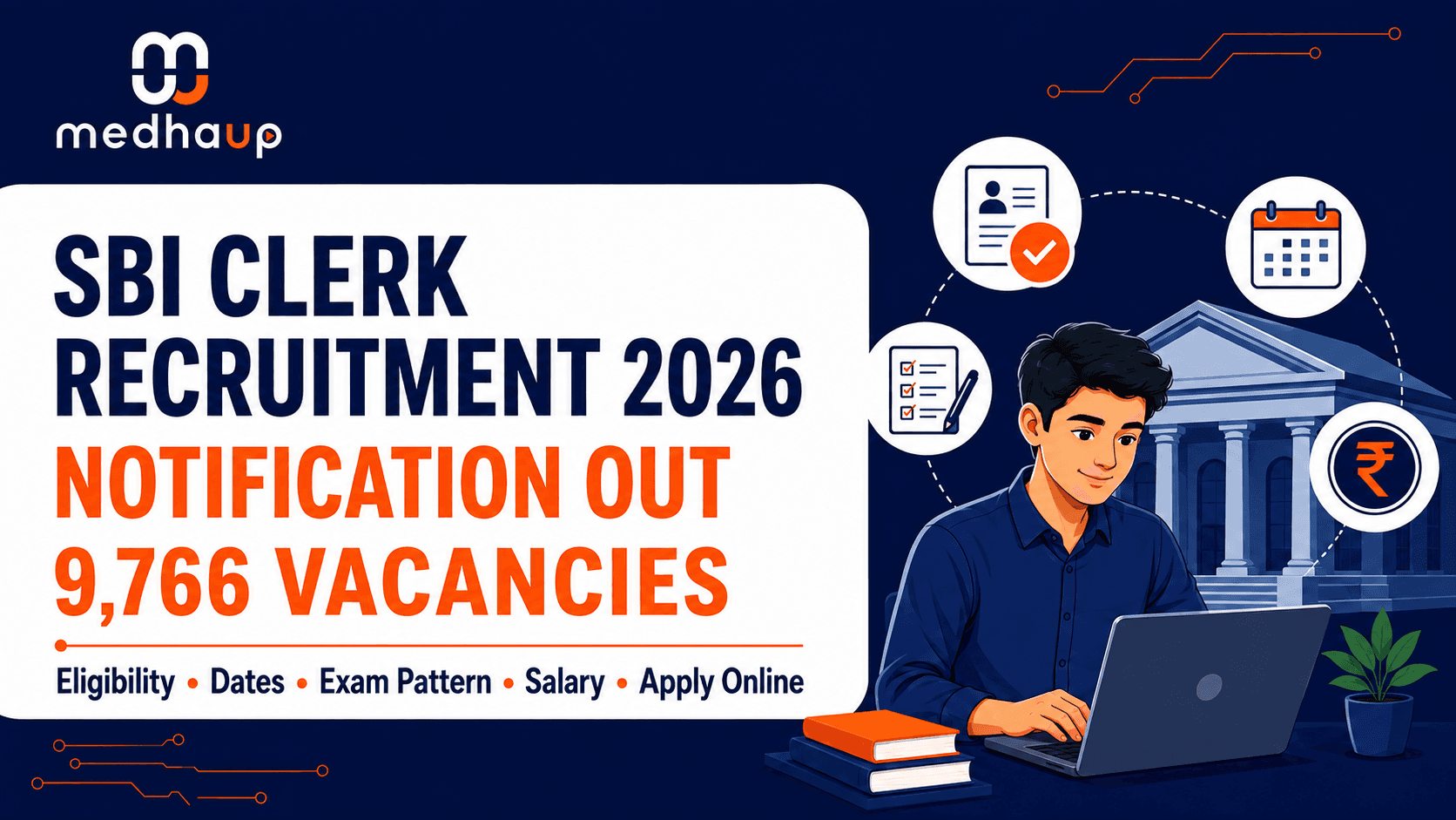 SBI Clerk Recruitment 2026 Notification Out for 9,766 Vacancies: Eligibility, Dates, Exam Pattern, Salary and Apply Online
