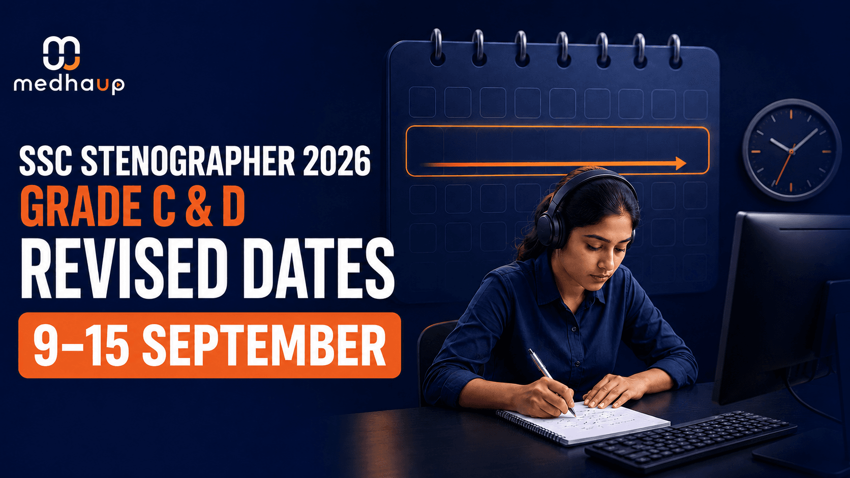 SSC Stenographer Revised Exam Dates 2026 OUT: Grade C & D Exam Now From September 9 to 15