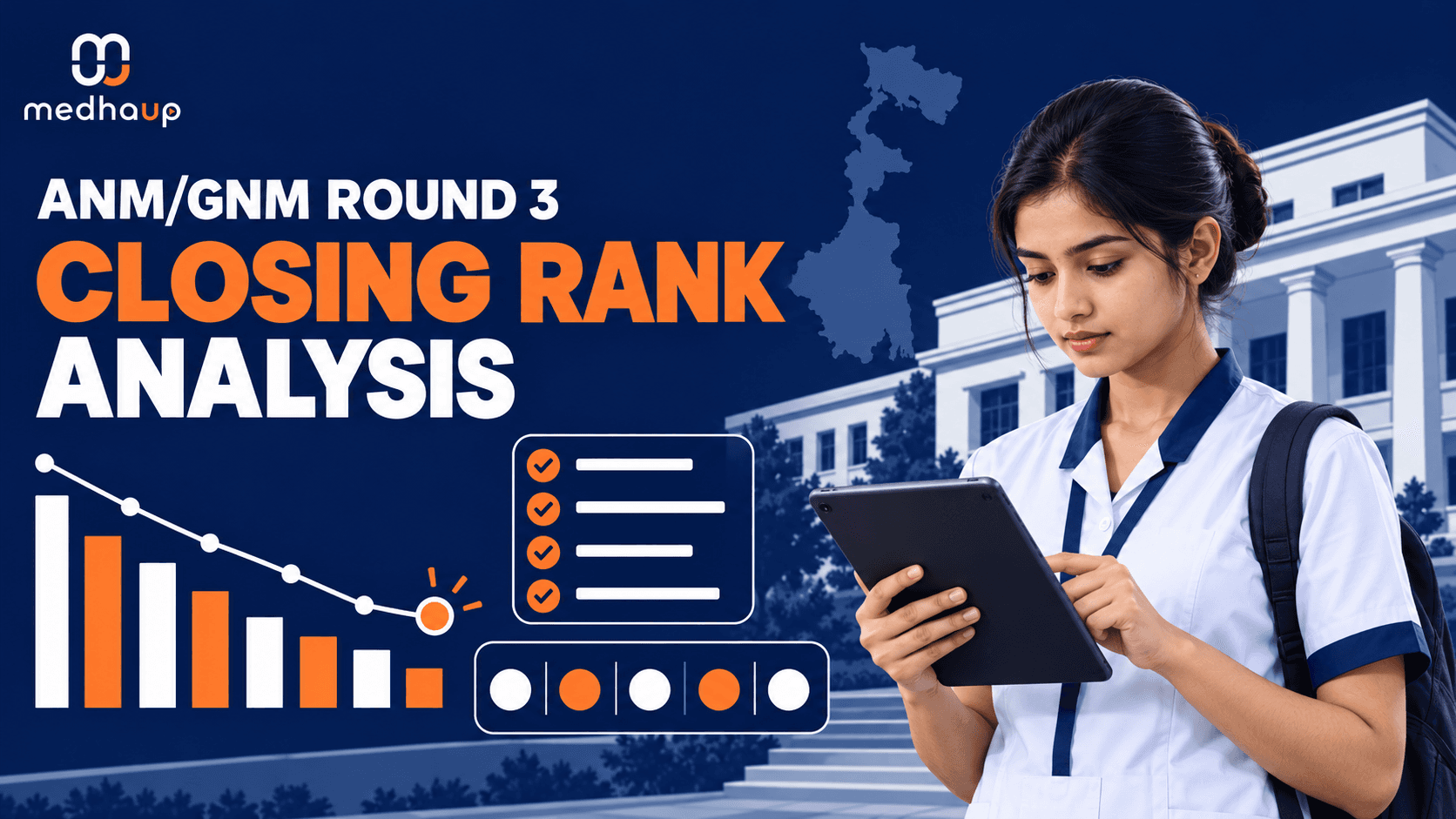 ANM GNM Round 3 Cut Off 2026 OUT: Government College Category-Wise Closing Rank Analysis