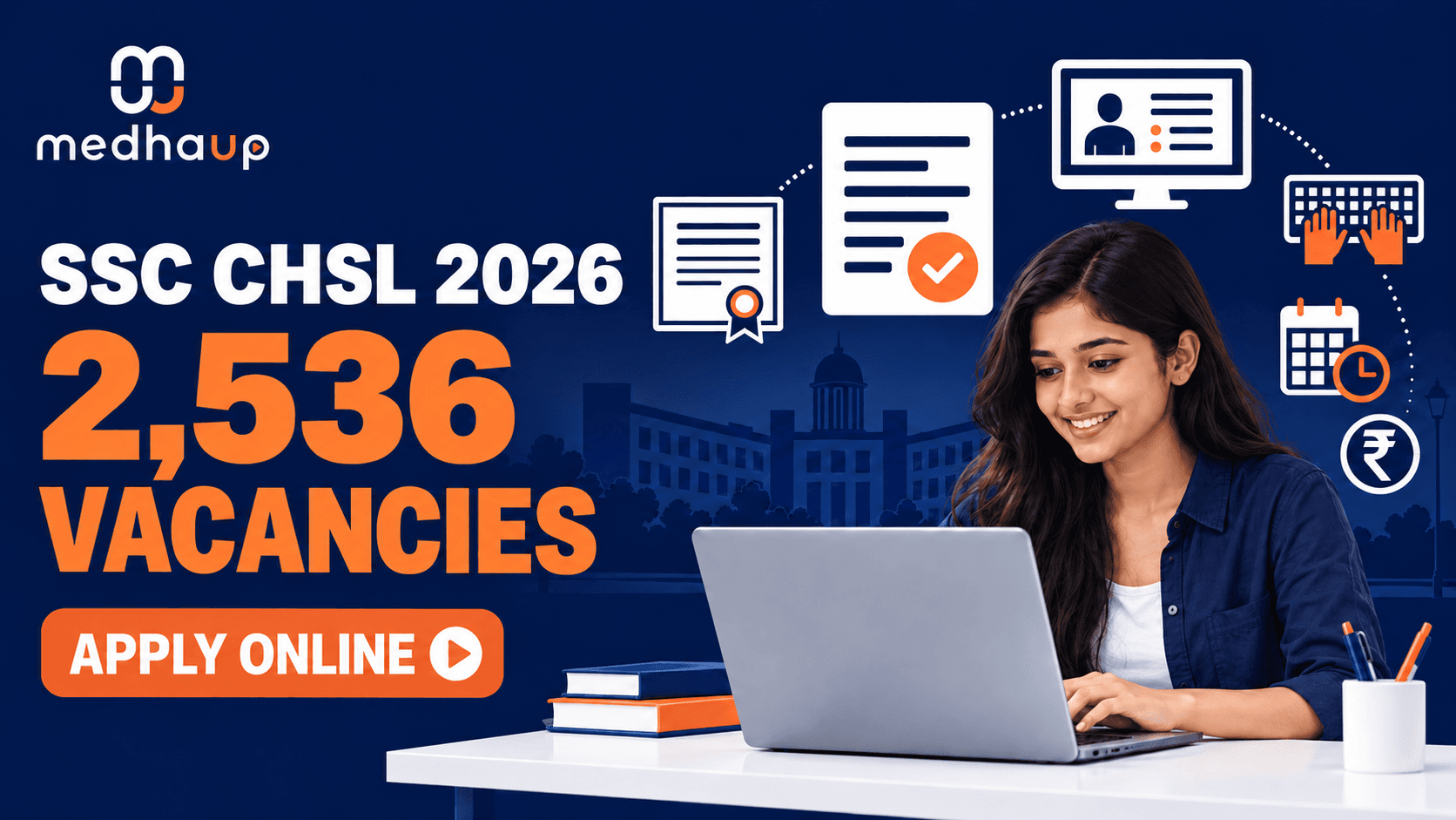 SSC CHSL Notification 2026 OUT: 2,536 Vacancies, Online Application Started – Check Eligibility, Dates, Salary & Exam Pattern