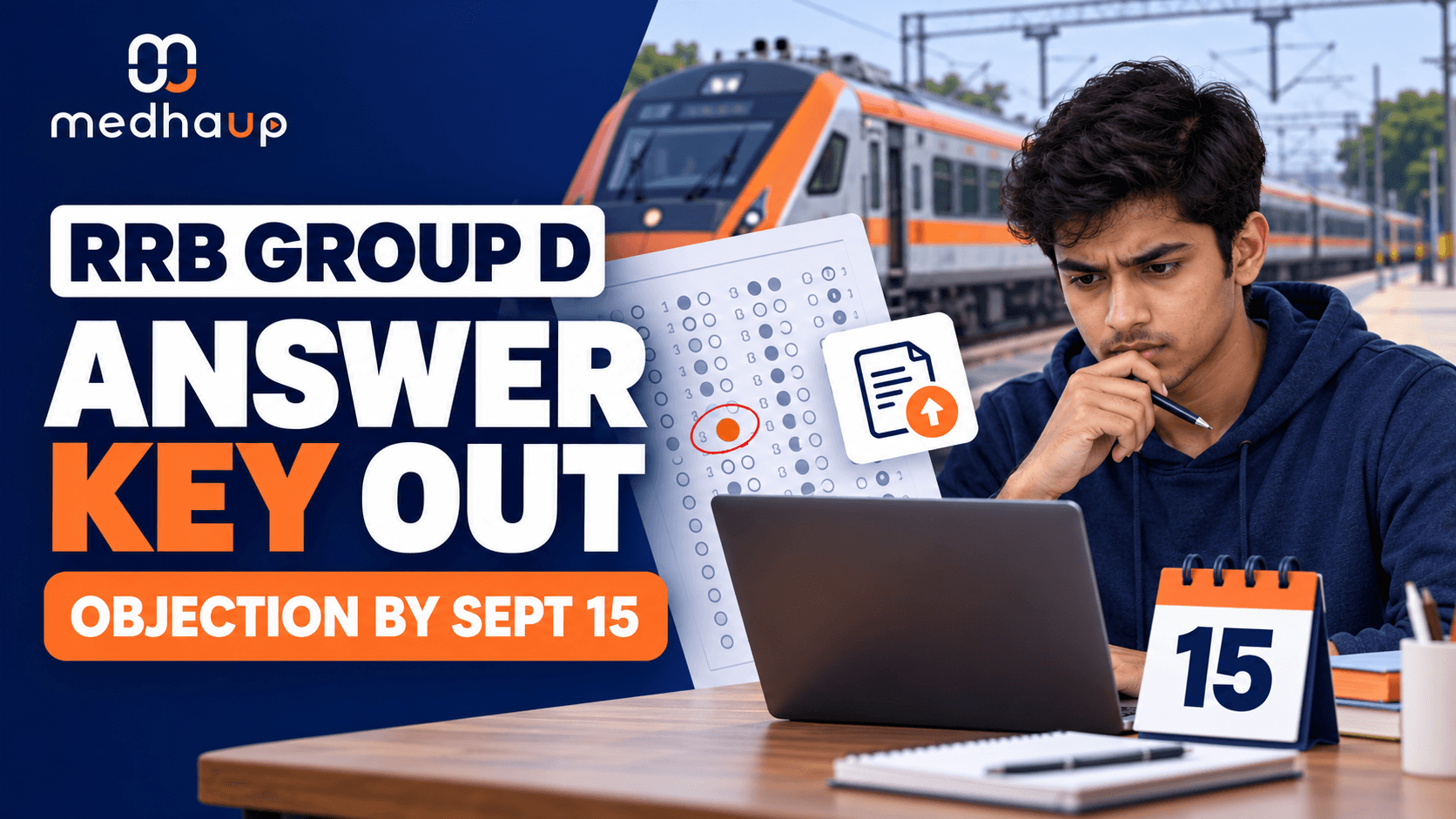 RRB Group D 2025–26 Answer Key 2026 OUT: Response Sheet Released, Raise Objection by September 15