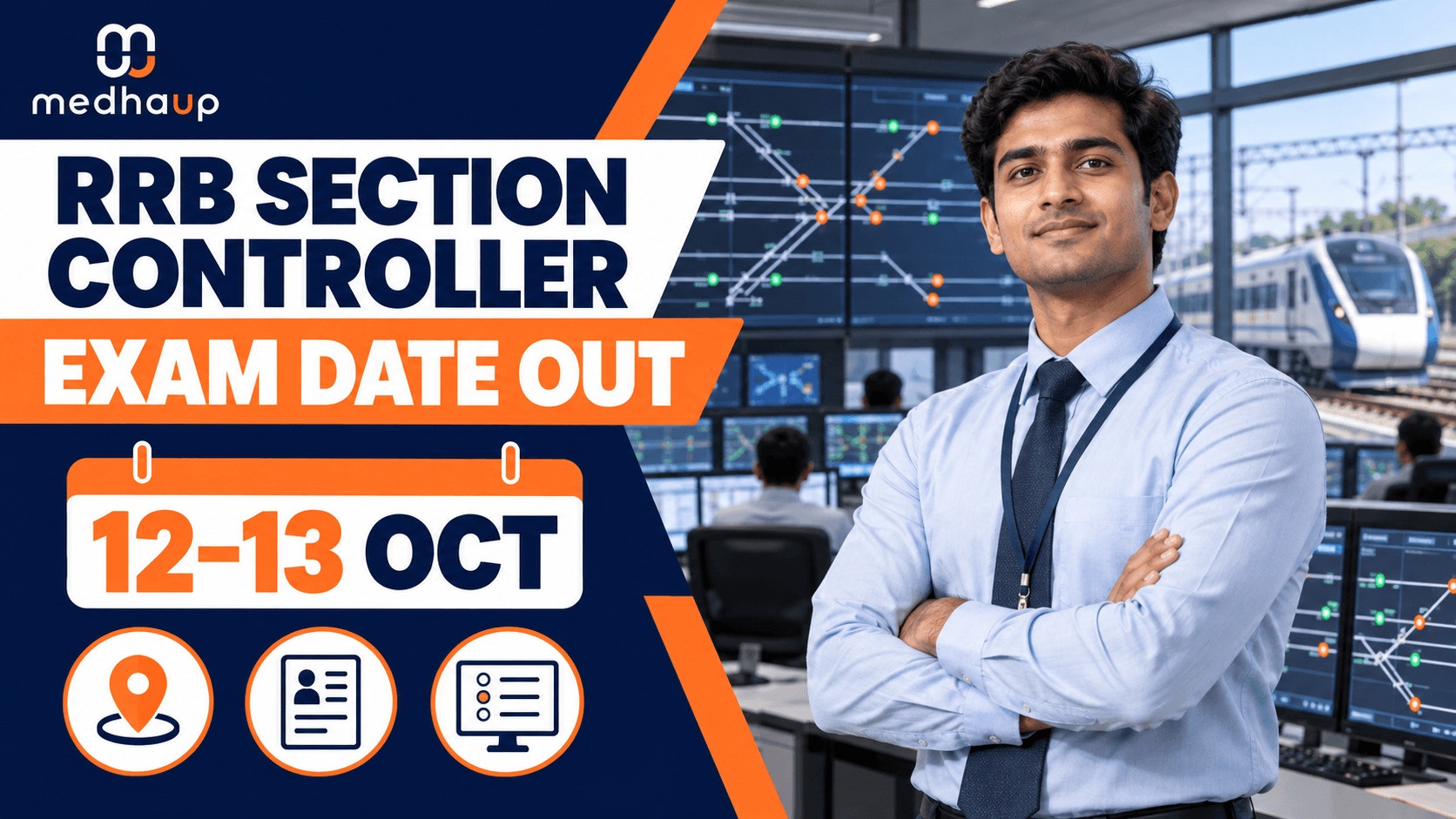 RRB Section Controller Exam Date 2026 OUT: CBT on October 12–13, City Slip, Admit Card & Exam Pattern