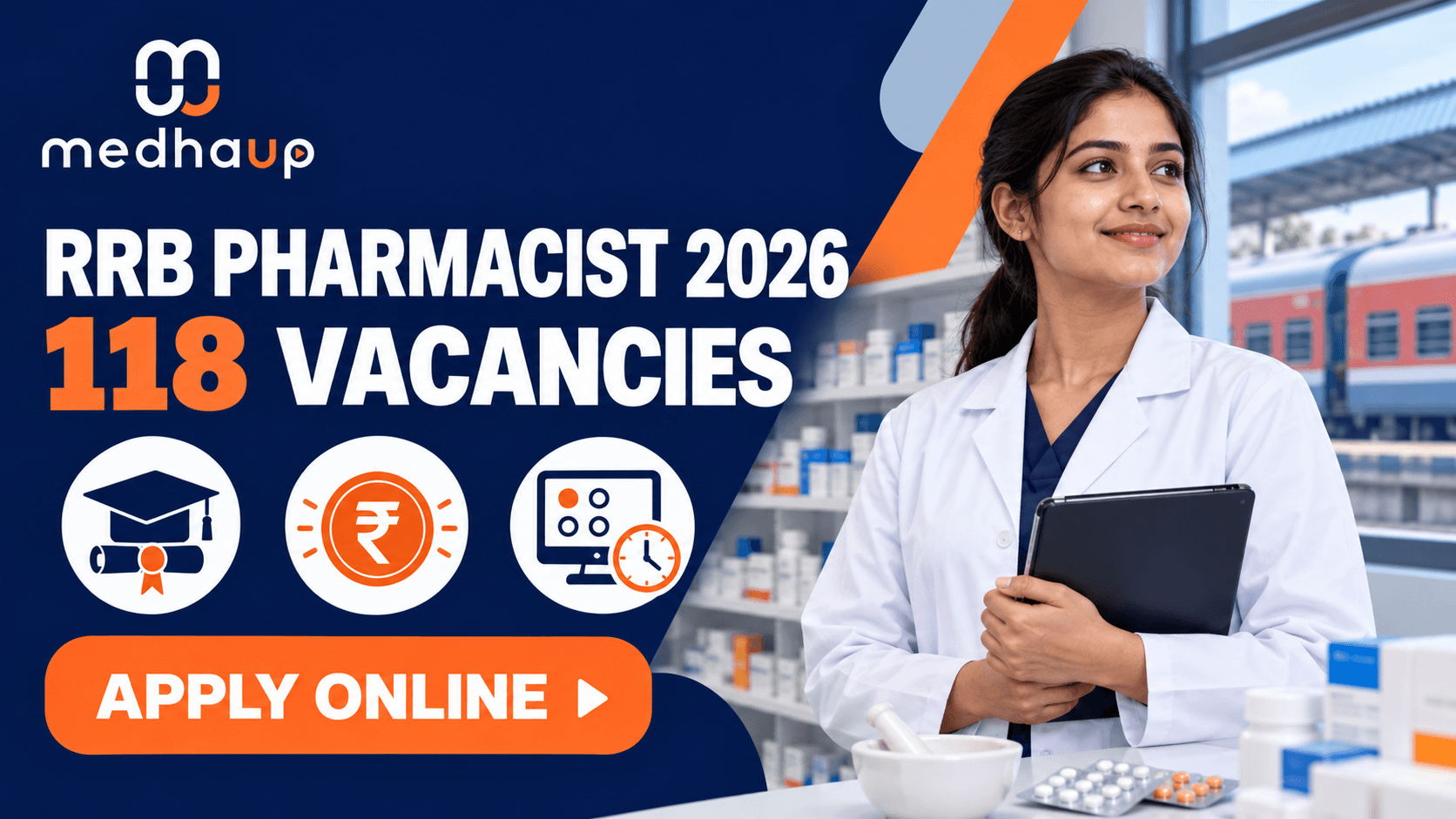 RRB Pharmacist Recruitment 2026 Apply Online Starts Today: 118 Vacancies, Eligibility, Salary & CBT Pattern