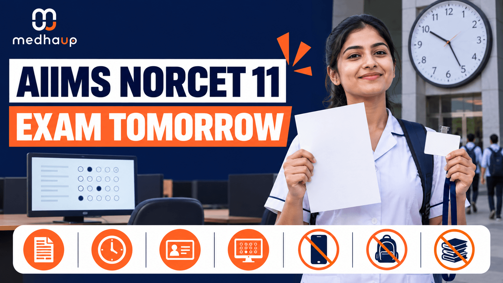 AIIMS NORCET 11 Exam Tomorrow: Admit Card, Reporting Time, Exam Pattern & Last-Minute Guidelines