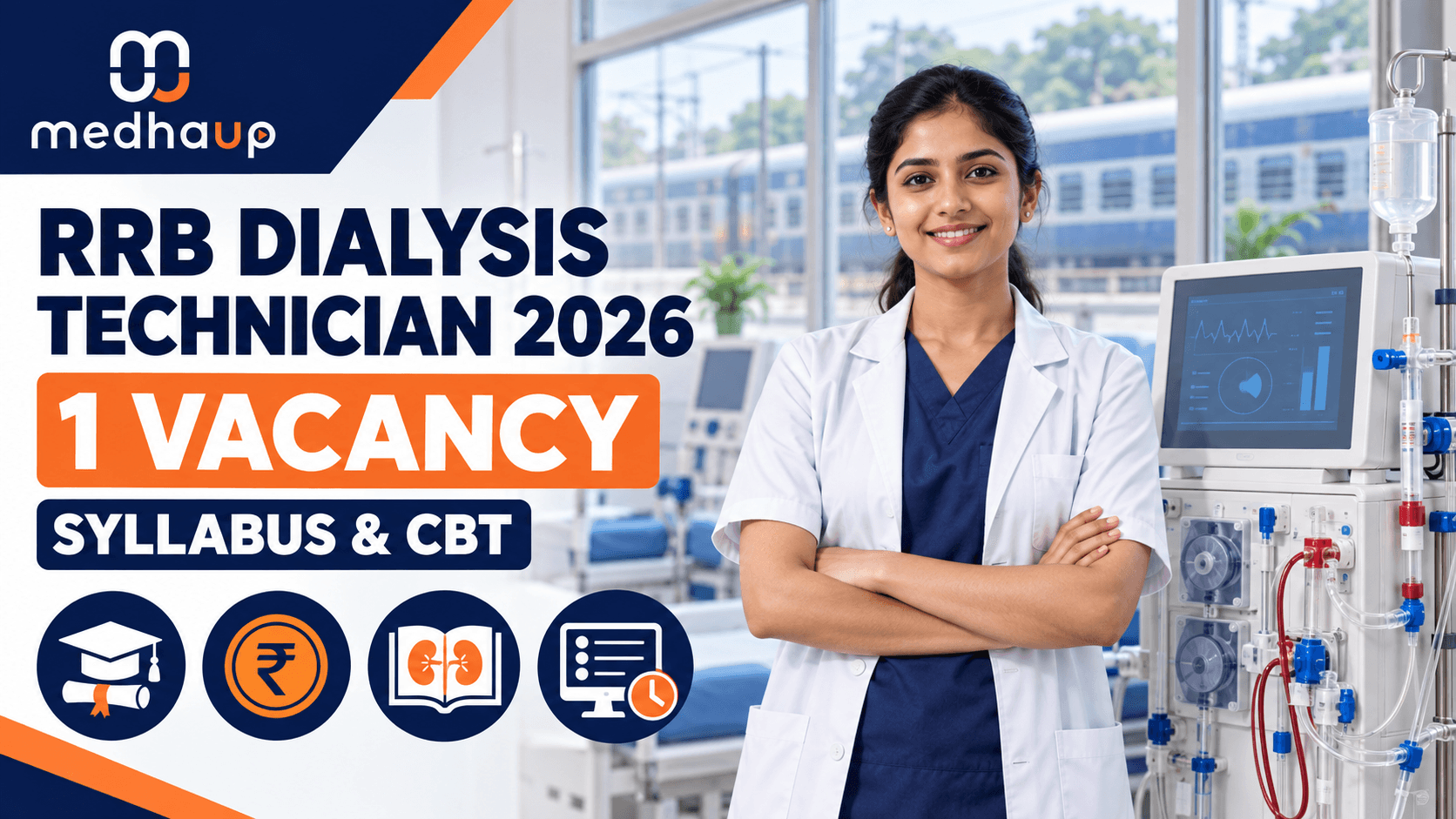 RRB Dialysis Technician Recruitment 2026: 1 Vacancy, Eligibility, Salary, Syllabus & CBT Pattern